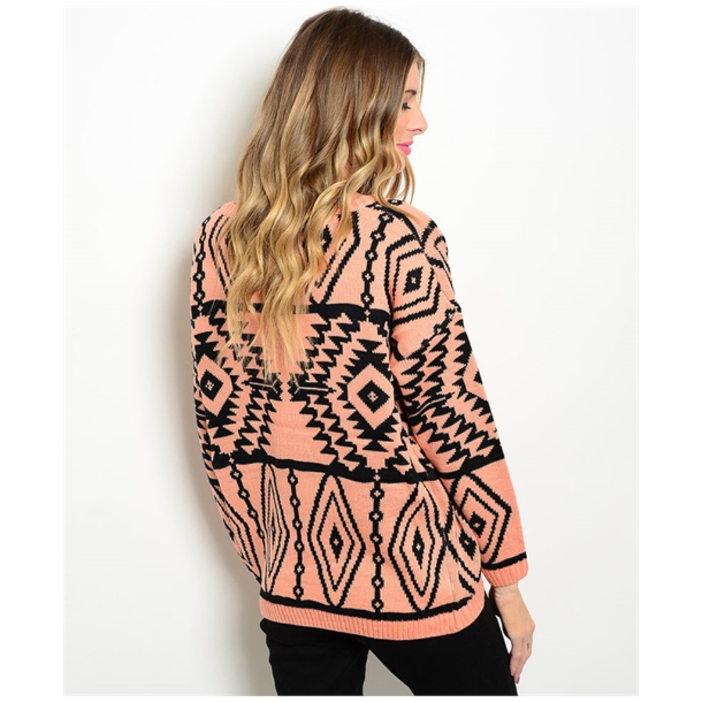 Aztec Tribal Print Sweater Boho